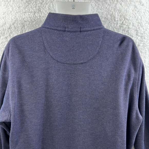 Peter Millar XL Mens Interlock Ottoman Quarter Zip Pullover banded cuffs and hem - Picture 16 of 16
